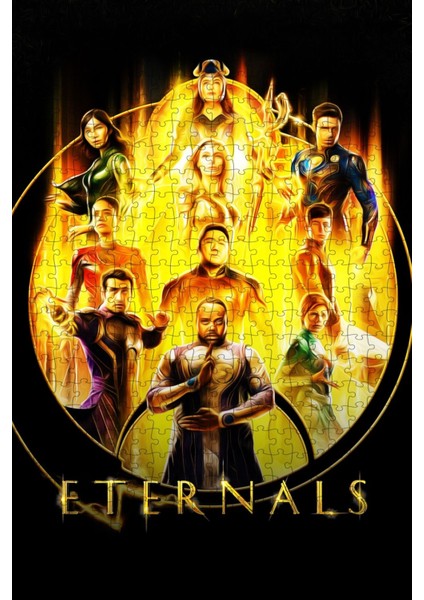 Eternals (2021) Film Posterinin 500 Parça Puzzle Yapbozu SÜRÜM24
