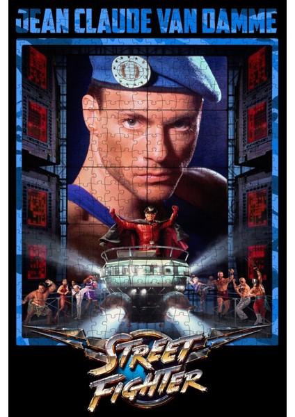 Street Fighter (1994) Film Posterinin 500 Parça Puzzle Yapbozu