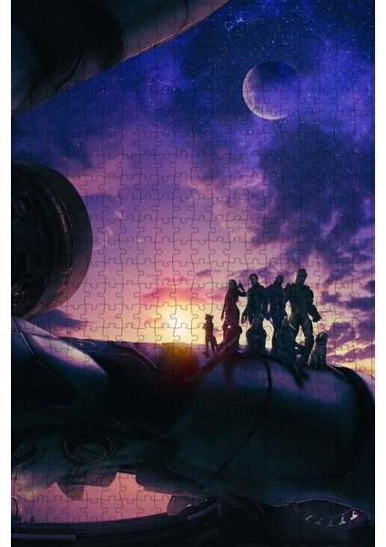 Guardians Of The Galaxy Volume 3 (2023) Film Posterinin 500 Parça Puzzle Yapbozu SÜRÜM13