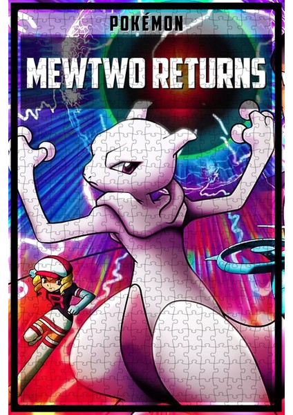 Pokémon: Mewtwo Returns (2001) Film Posterinin 500 Parça Puzzle Yapbozu