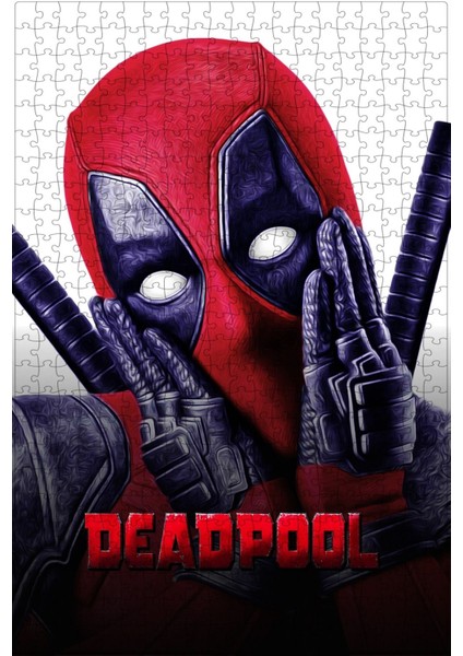 Deadpool (2016) Film Posterinin 500 Parça Puzzle Yapbozu Sürüm4