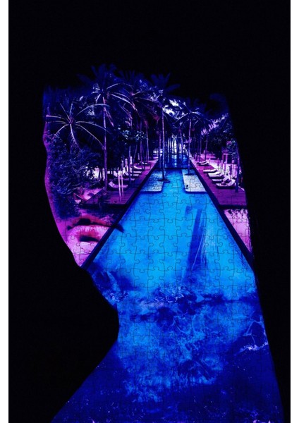 Infinity Pool (2023) Film Posterinin 500 Parça Puzzle Yapbozu Sürüm3