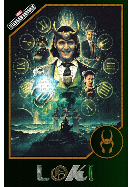 Loki (2021) Film Posterinin 500 Parça Puzzle Yapbozu Sürüm4