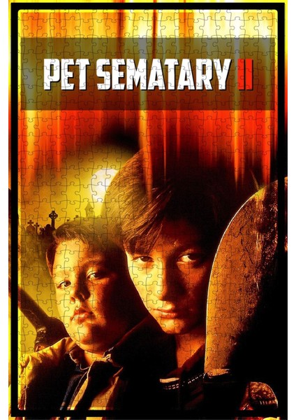 Pet Sematary Iı (1992) Film Posterinin 500 Parça Puzzle Yapbozu