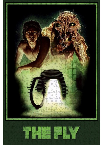 The Fly (1986) Film Posterinin 500 Parça Puzzle Yapbozu Sürüm2