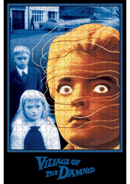 Village Of The Damned (1960) Film Posterinin 500 Parça Puzzle Yapbozu Sürüm3