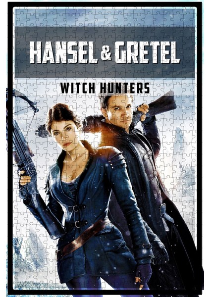 Hansel & Gretel: Witch Hunters (2013) Film Posterinin 500 Parça Puzzle Yapbozu S96