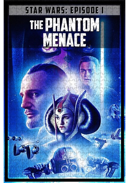 Star Wars: Episode I - The Phantom Menace (1999) Film Posterinin 500 Parça Puzzle Yapbozu Sürüm5 S8