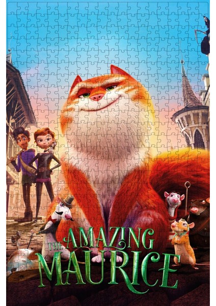 The Amazing Maurice (2022) Film Posterinin 500 Parça Puzzle Yapbozu