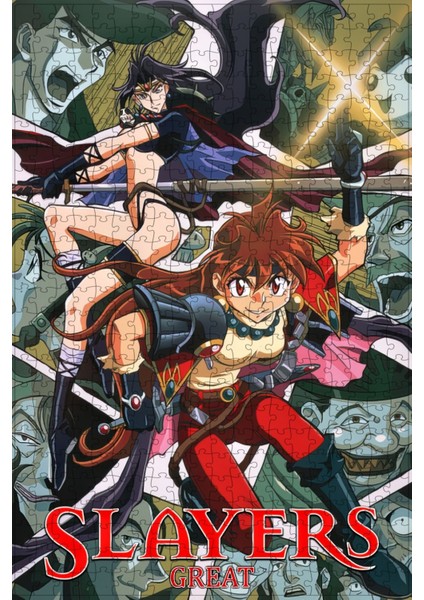 Slayers Great (1997) Film Posterinin 500 Parça Puzzle Yapbozu
