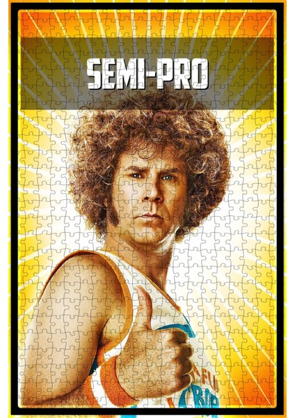 Semi-Pro (2008) Film Posterinin 500 Parça Puzzle Yapbozu S82
