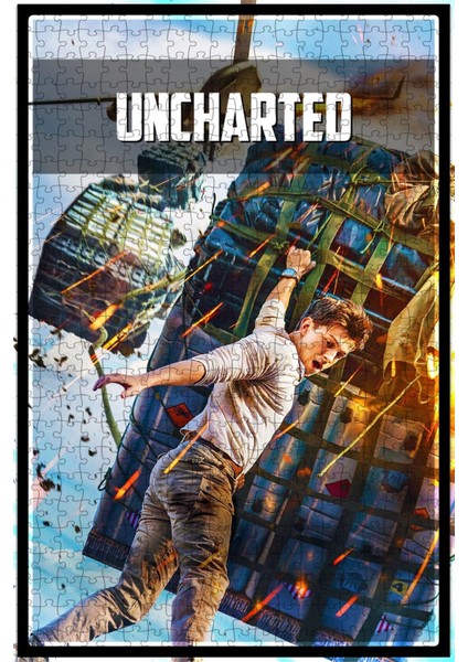 Uncharted (2022) Film Posterinin 500 Parça Puzzle Yapbozu N98