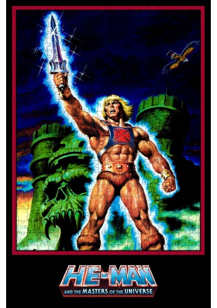 He-Man And The Masters Of The Universe (1983) Film Posterinin 500 Parça Puzzle Yapbozu Sürüm4