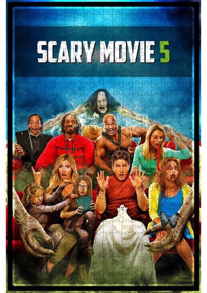 Scary Movie 5 (2013) Film Posterinin 500 Parça Puzzle YAPBOZUT34