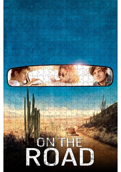 On The Road (2012) Film Posterinin 500 Parça Puzzle Yapbozu F73