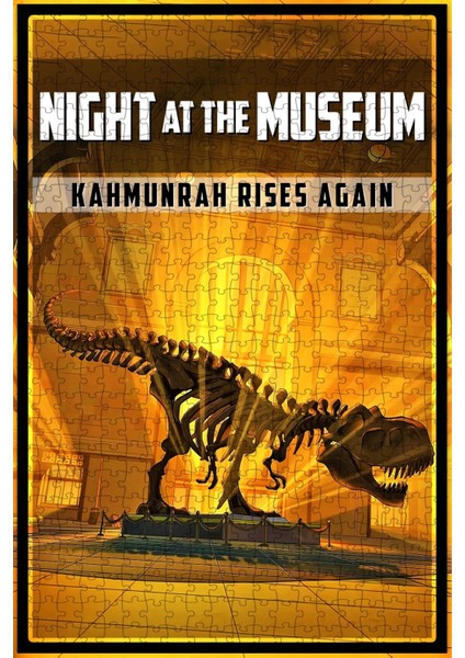Müzede Bir Gece: Kahmunrah Rises Again (2022) Film Posterinin 500 Parça Puzzle Yapbozu