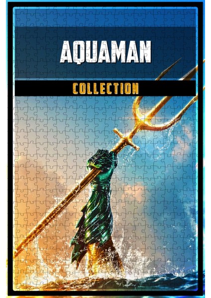Aquaman Collection Film Posterinin 500 Parça Puzzle Yapbozu