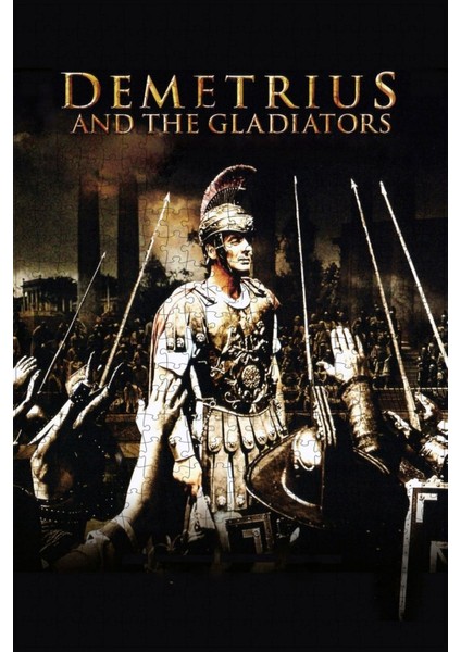 Demetrius And The Gladiators (1954) Film Posterinin 500 Parça Puzzle Yapbozu