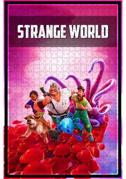 Strange World (2022) Film Posterinin 500 Parça Puzzle Yapbozu SÜRÜM11