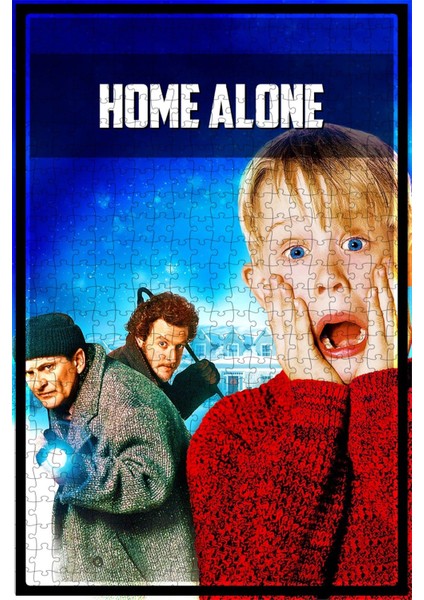 Home Alone (1990) Film Posterinin 500 Parça Puzzle Yapbozu Sürüm2