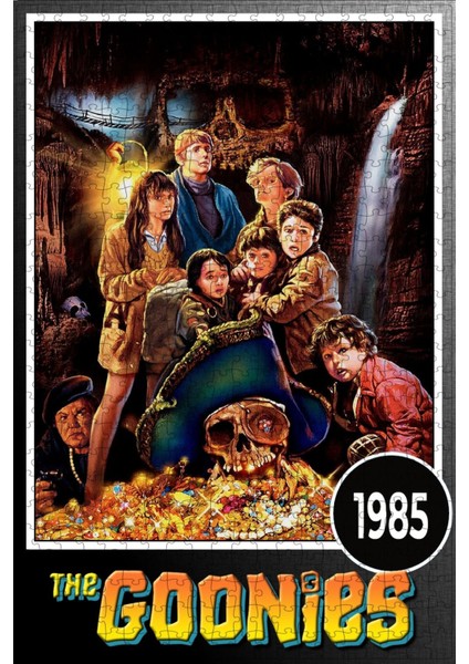 The Goonies (1985) Film Posterinin 500 Parça Puzzle Yapbozu O14