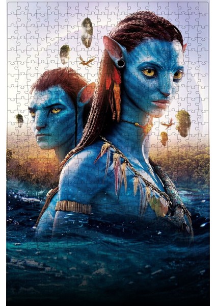 Avatar: The Way Of Water (2022) Film Posterinin 500 Parça Puzzle Yapbozu SÜRÜM24