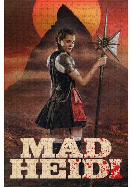Mad Heidi (2022) Film Posterinin 500 Parça Puzzle Yapbozu