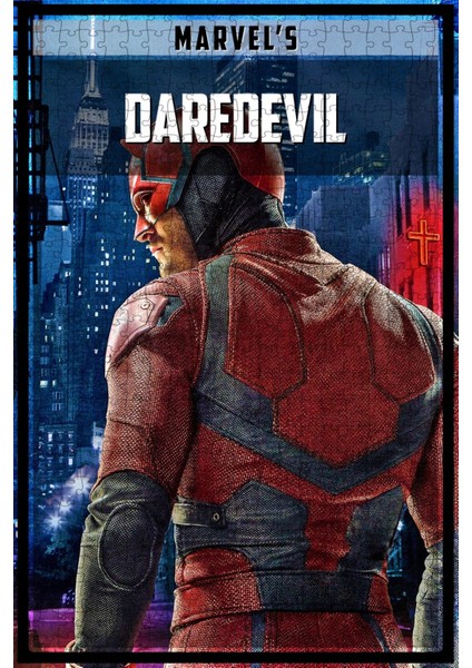 Marvel's Daredevil (2015) Film Posterinin 500 Parça Puzzle Yapbozu N22