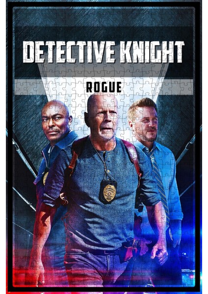 Detective Knight: Rogue (2022) Film Posterinin 500 Parça Puzzle Yapbozu Sürüm2 F87