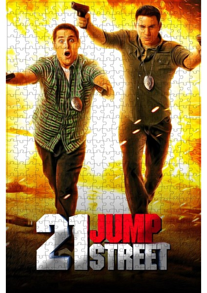 21 Jump Street (2012) Film Posterinin 500 Parça Puzzle Yapbozu Sürüm 2