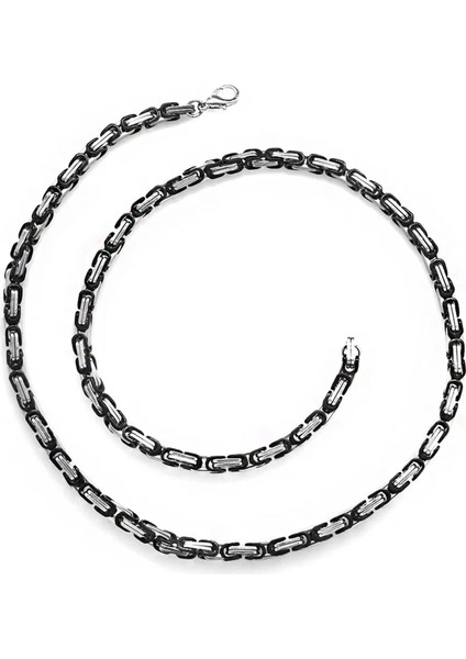 317L Çelik Silver Renk 5 mm 60 cm Kral Zinciri Kolye fiyatları