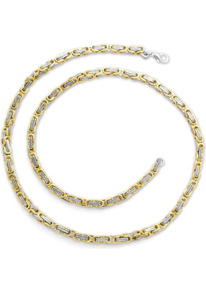 317L Çelik Silver Renk 5 mm 60 cm Kral Zinciri Kolye modelleri