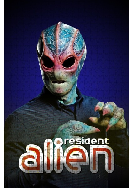 Resident Alien (2021) Film Posterinin 500 Parça Puzzle Yapbozu Sürüm2