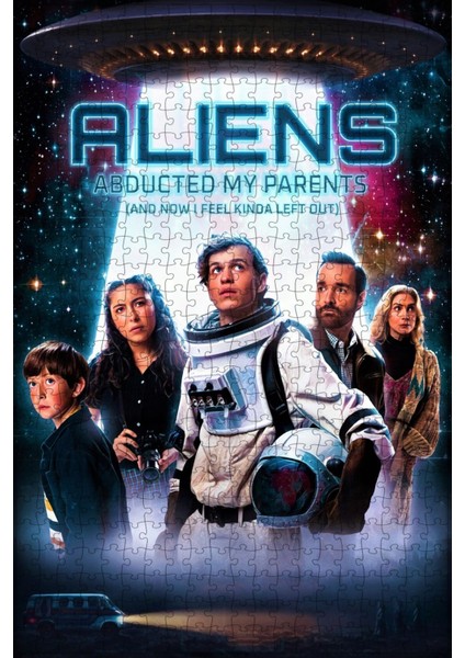 Aliens Abducted My Parents And Now I Feel Kinda Left Out Film Posterinin 500 Parça Puzzle Yapbozu