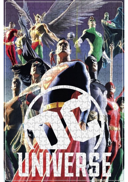 Worlds Of Dc (Dceu) Film Posterinin 500 Parça Puzzle Yapbozu Sürüm6