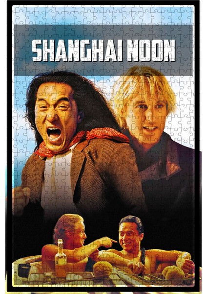 Shanghai Noon (2000) Film Posterinin 500 Parça Puzzle Yapbozu S77
