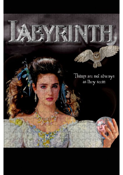 Labyrinth (1986) Film Posterinin 500 Parça Puzzle Yapbozu Sürüm6