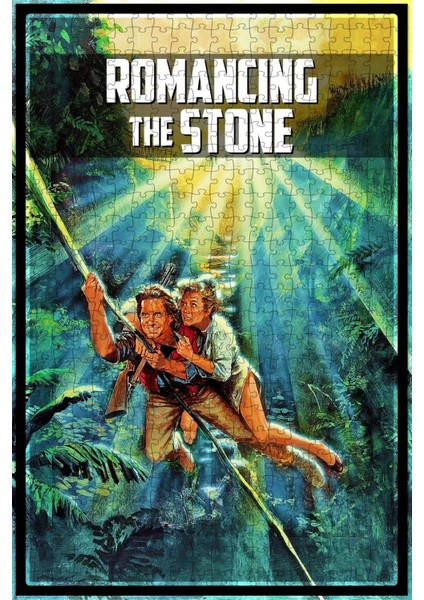 Romancing The Stone (1984) Film Posterinin 500 Parça Puzzle Yapbozu