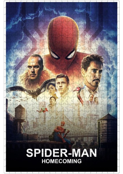 Spider-Man: Homecoming (2017) Film Posterinin 500 Parça Puzzle Yapbozu Sürüm8