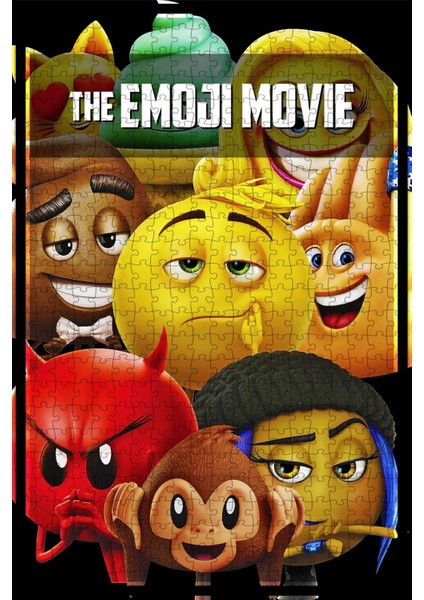 The Emoji Movie (2017) Film Posterinin 500 Parça Puzzle Yapbozu S39