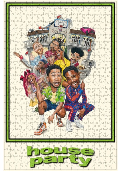 House Party (2023) Film Posterinin 500 Parça Puzzle Yapbozu Sürüm5