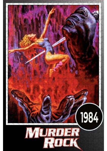 Murder-Rock: Dancing Death (1984) Film Posterinin 500 Parça Puzzle Yapbozu