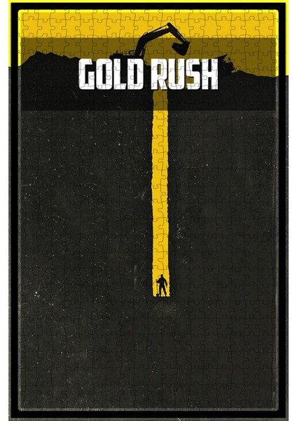 Gold Rush (2010) Film Posterinin 500 Parça Puzzle Yapbozu Sürüm2