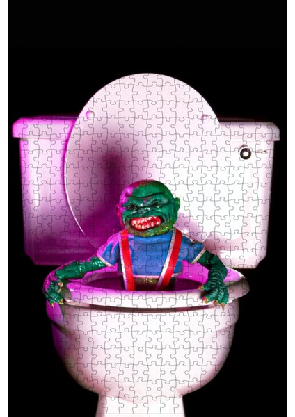 Ghoulies (1985) Film Posterinin 500 Parça Puzzle Yapbozu Sürüm2