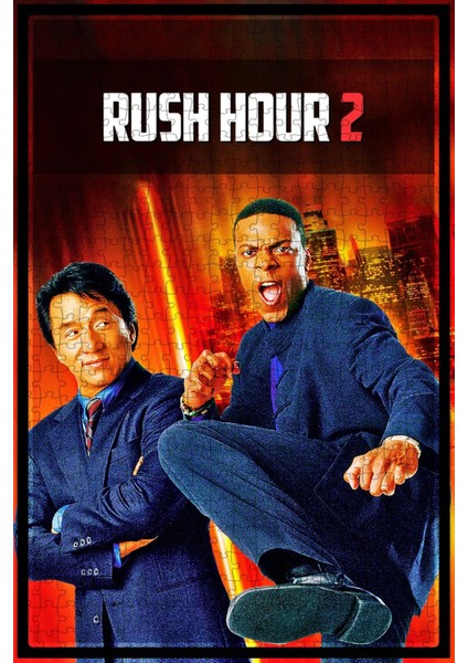 Rush Hour 2 (2001) Film Posterinin 500 Parça Puzzle Yapbozu T60