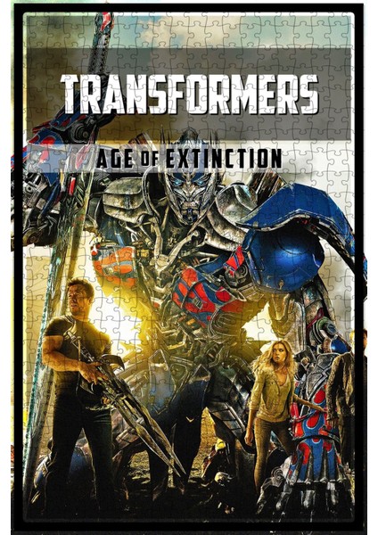 Transformers: Age Of Extinction (2014) Film Posterinin 500 Parça Puzzle Yapbozu O63