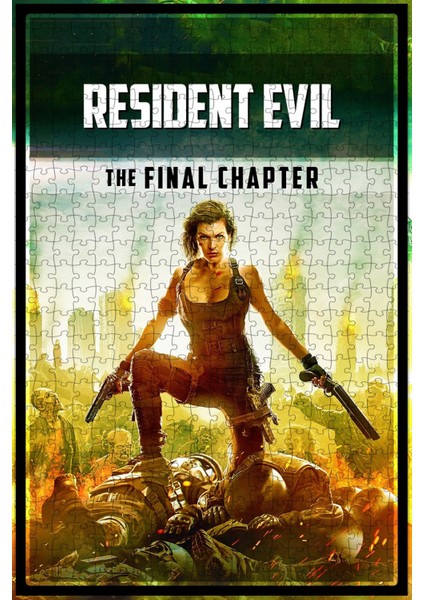 Resident Evil: The Final Chapter (2016) Film Posterinin 500 Parça Puzzle Yapbozu Sürüm2