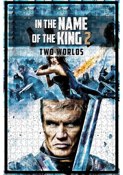 In The Name Of The King 2: Two Worlds (2011) Film Posterinin 500 Parça Puzzle Yapbozu