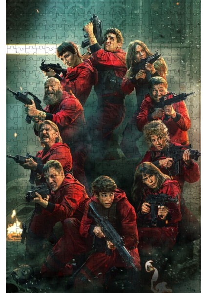 Money Heist (2017) Film Posterinin 500 Parça Puzzle Yapbozu