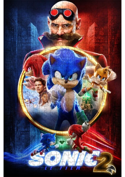 Sonic The Hedgehog 2 (2022) Film Posterinin 500 Parça Puzzle Yapbozu